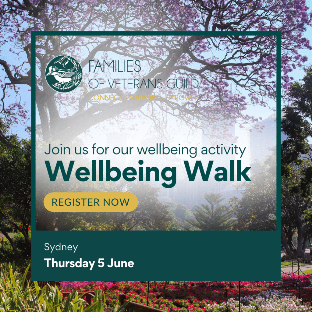 Wellness walk for defence families, veteran families, families of veterans and war widows.