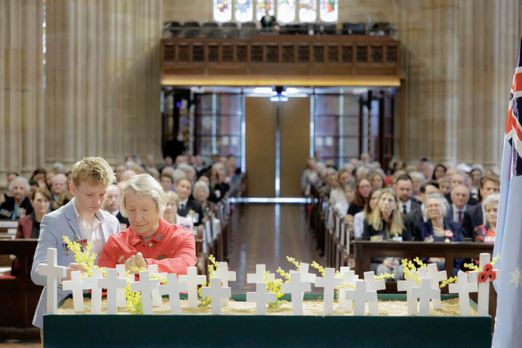 ANZAC Field of Remembrance 2025, Anzac Day ceremony for war widows, families of veterans