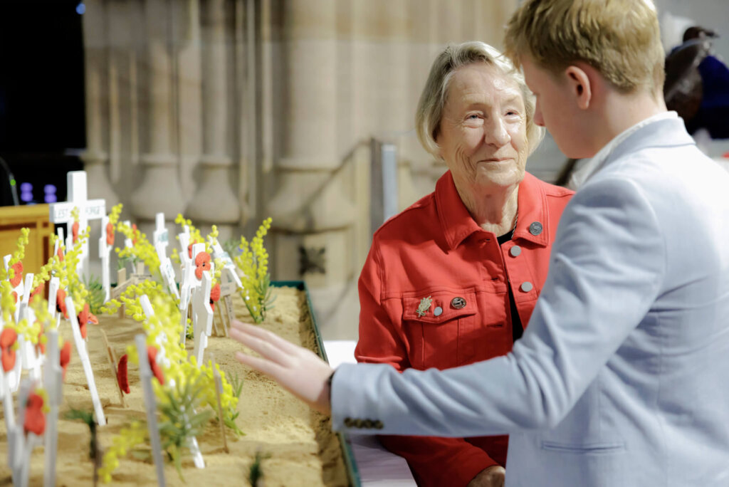 ANZAC Field of Remembrance 2025, Anzac Day ceremony for war widows, families of veterans