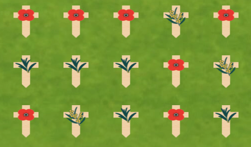 ANZAC Virtual Field of Remembrance. Lay a tribute for your loved one, for war widows, defence and veteran families.
