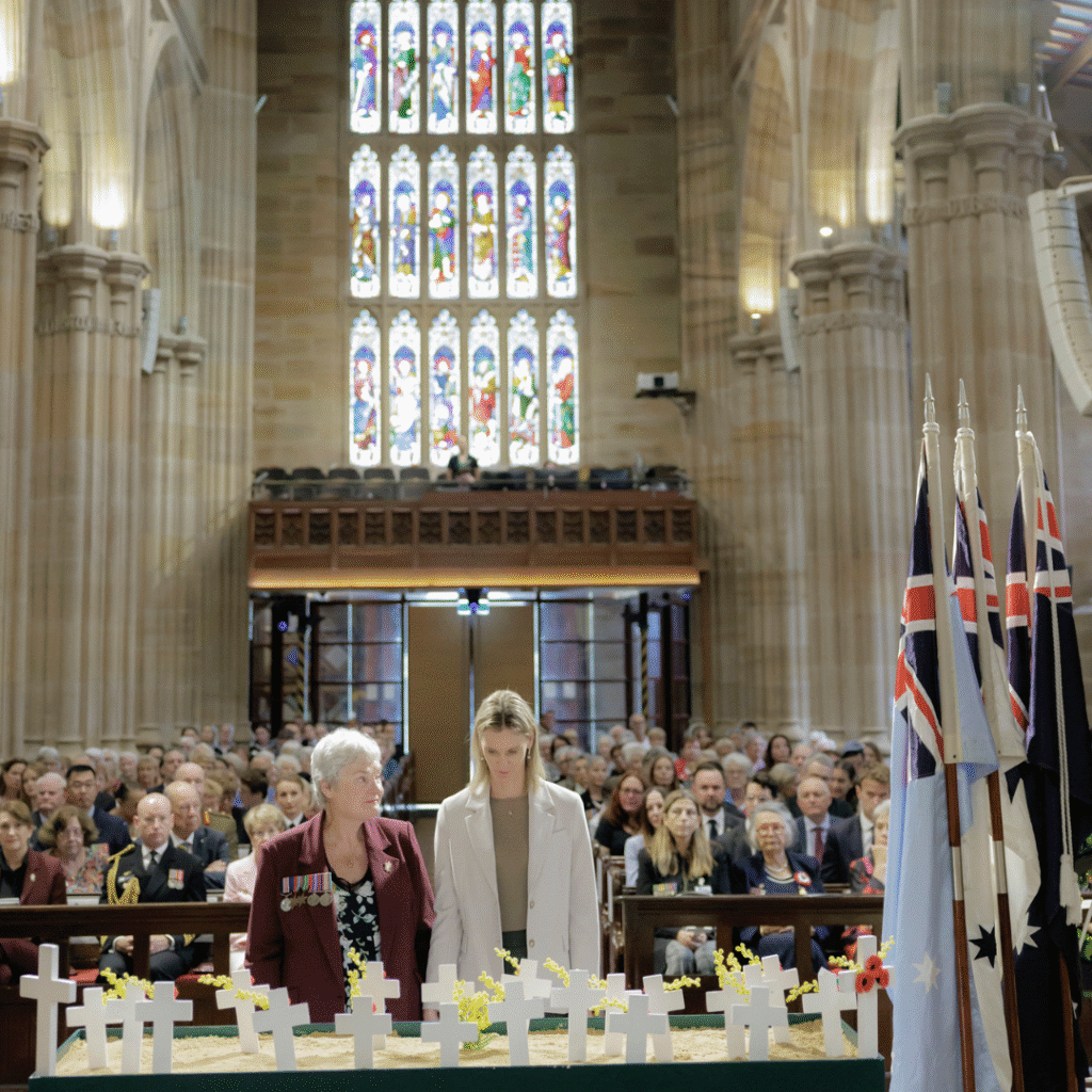 ANZAC Field of Remembrance 2025, Anzac Day ceremony for war widows, families of veterans