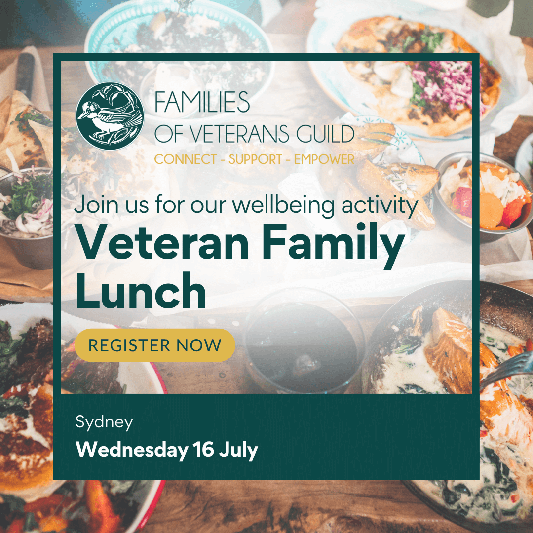 Veteran Family Lunch for veteran and defence families, war widows