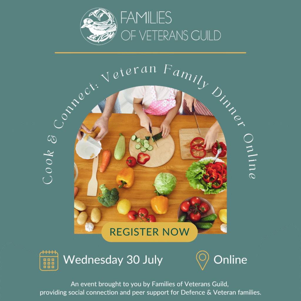Cook & connect: veteran family dinner online