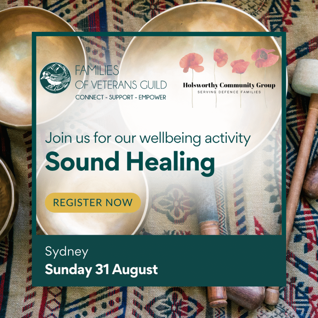 Sound healing session for Sydney veteran families