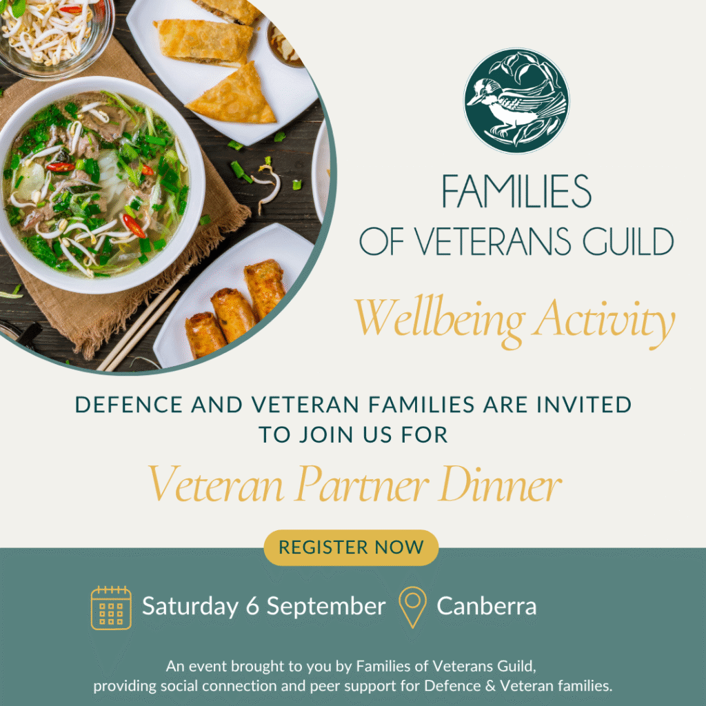 Veteran Family Dinner for veteran and defence families, war widows