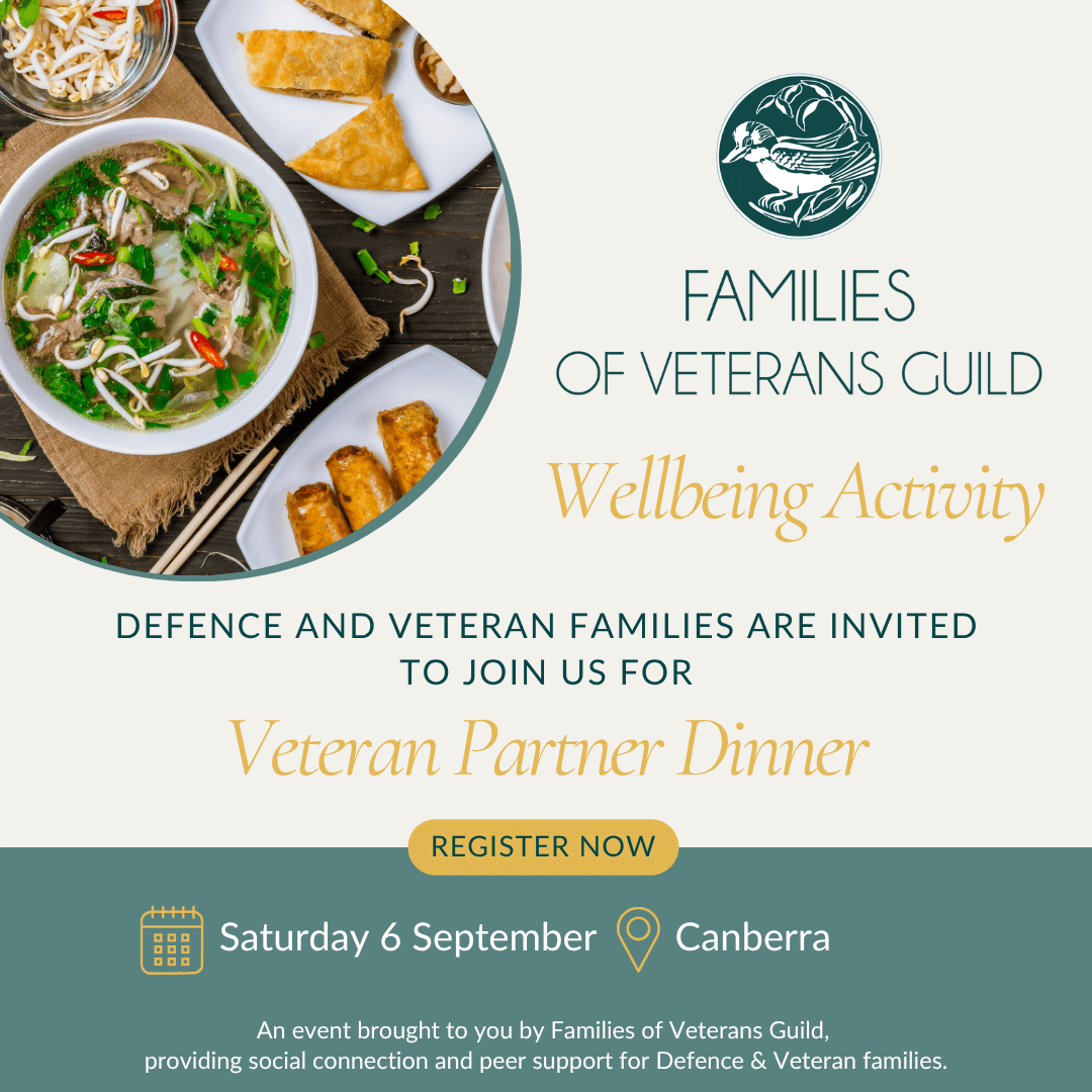 Veteran Family Dinner for veteran and defence families, war widows
