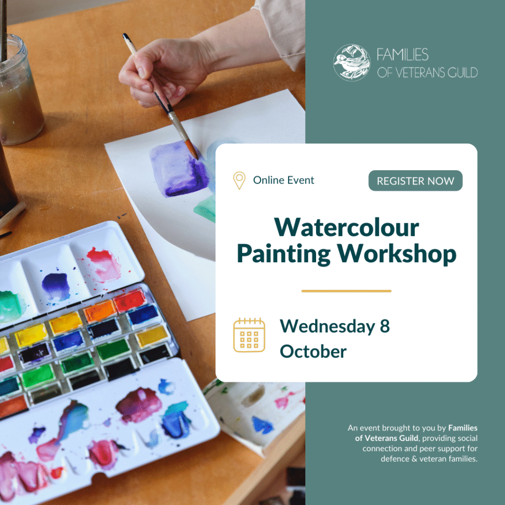 Online watercolour painting for veteran families
