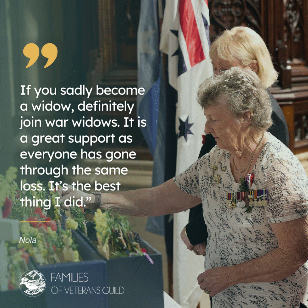 A war widows story. Sharing the stories of war widows - Nola. A Journey of love and service.
