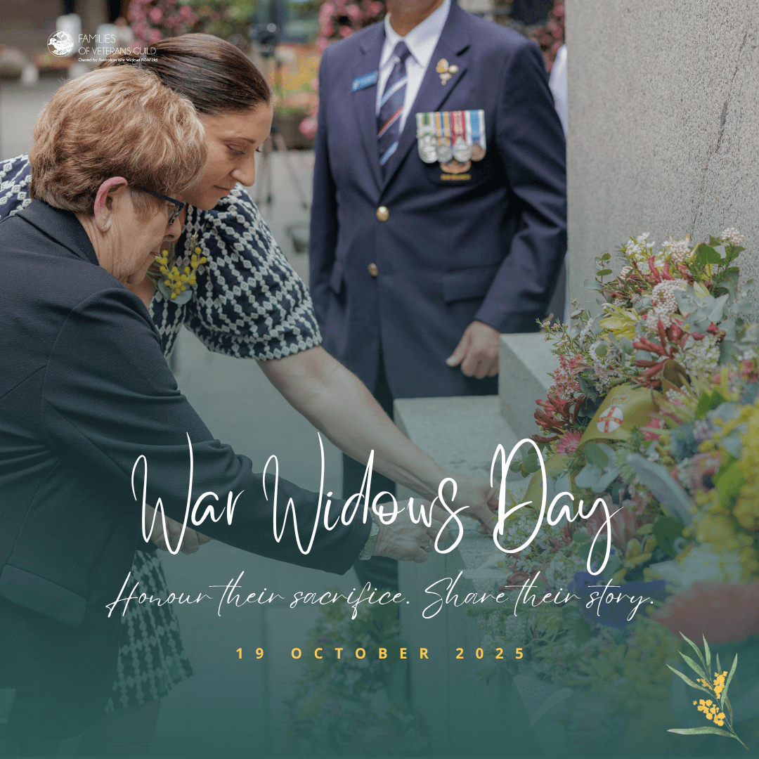War Widows Day. 19 October, Recognising war widows for War Widows Day 2025.