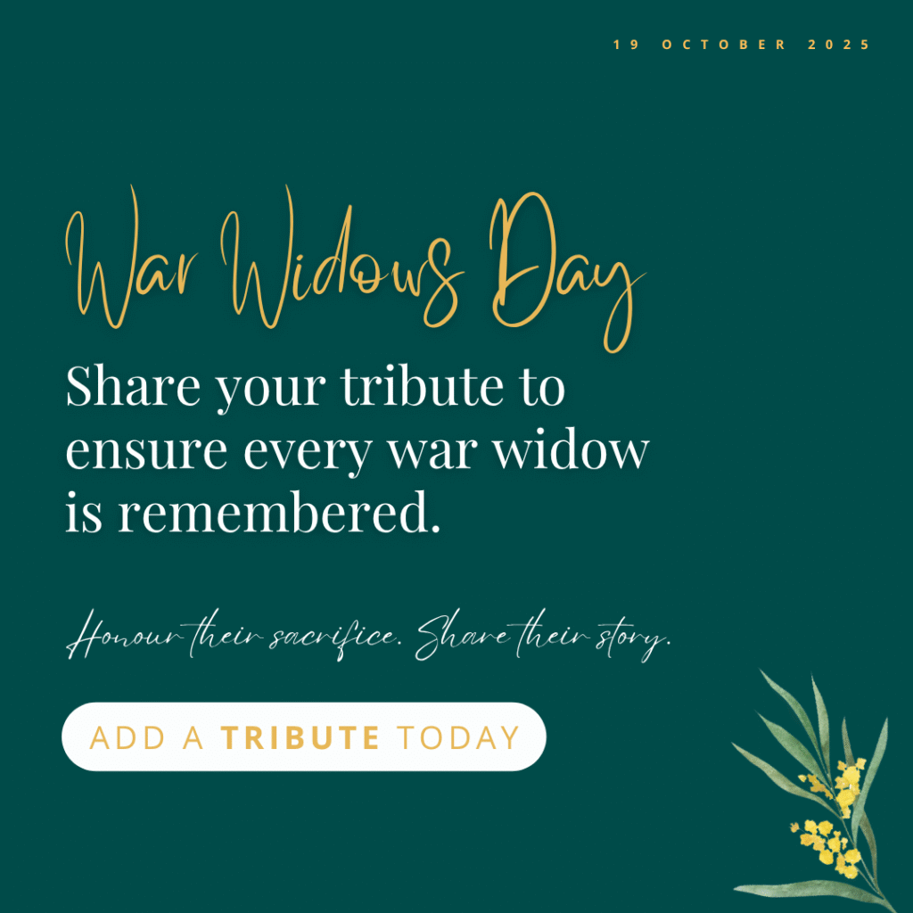 Every tribute tells a story: introducing our War Widows Honour Roll