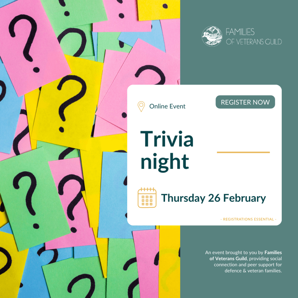Trivia night for veteran families