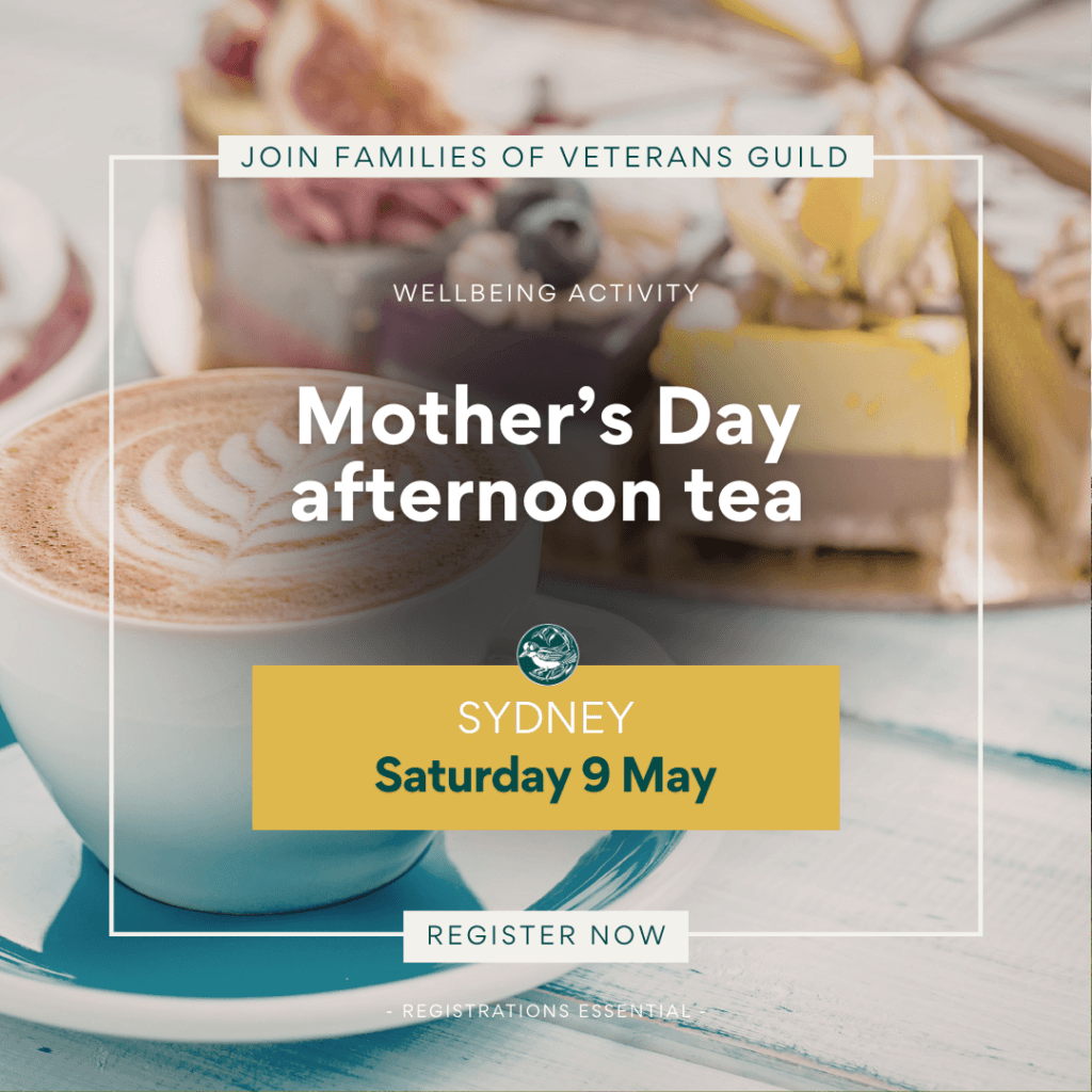 Mothers Day afternoon tea for veteran families