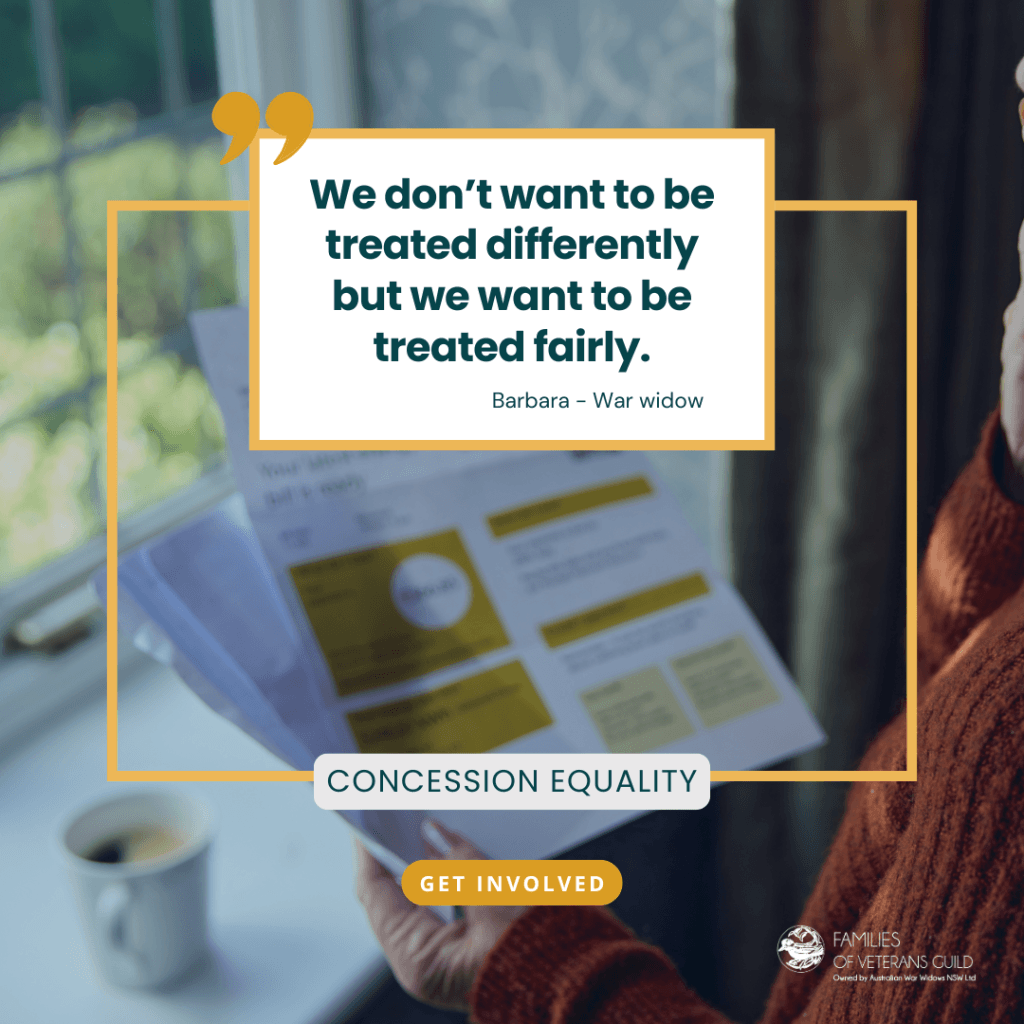 Media Release - Asking the NSW Government to make a simple change to honour the service of our veteran families and restore the equality these widows deserve