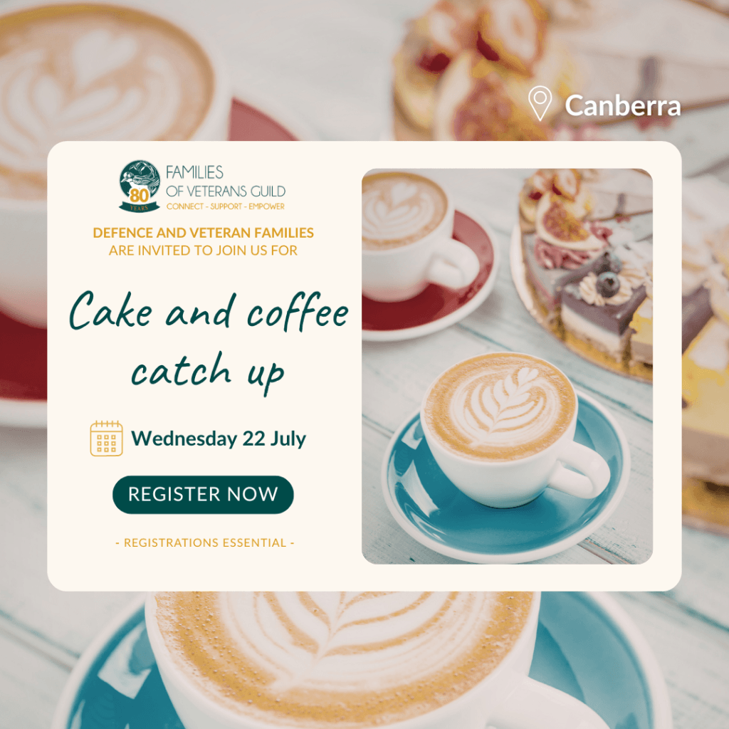 Cake and Coffee catchup Wednesday 22 July 2026 - Register now