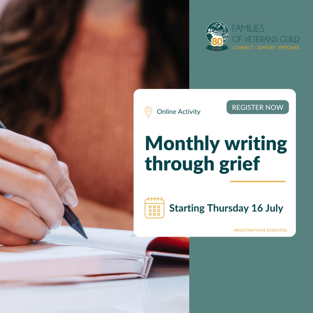 Monthly writing through grief online