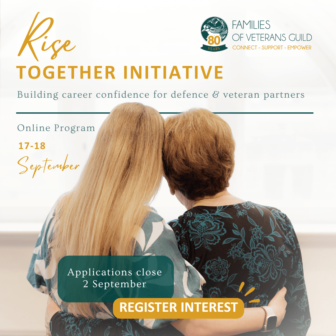Rise Together Initiative. Building career confidence for defence and veteran partners.