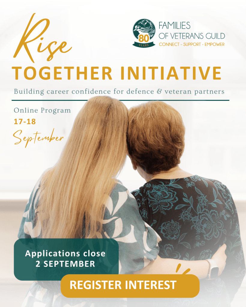 Rise Together Initiative. Building career confidence for defence and veteran partners.