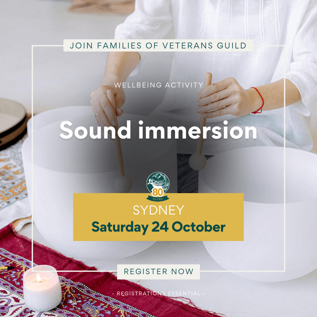 Sound immersion Sydney - Register now for war widows, defence and veteran families.