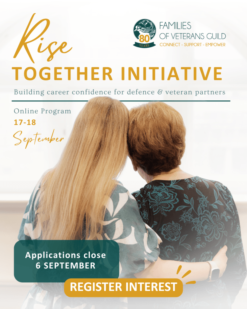 Rise Together Initiative. Building career confidence for defence and veteran partners.
