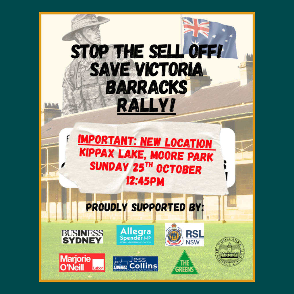 Standing together for Victoria Barracks