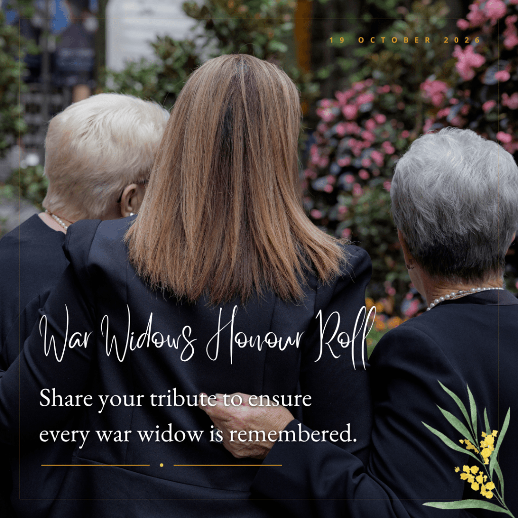 Behind every war widow is a story: the War Widows Honour Roll